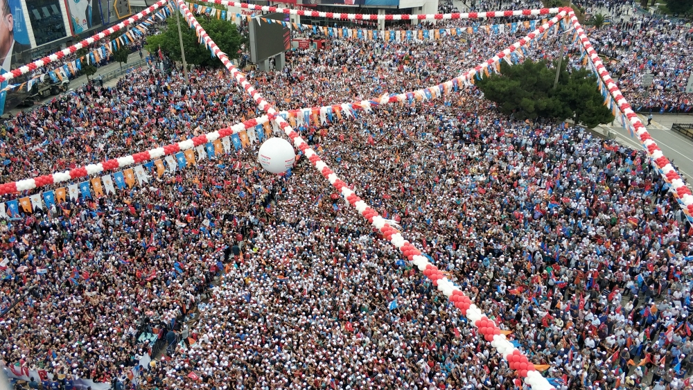 Cumhurbaşkanı Recep Tayyip Erdoğan’ın fotoğraflarla Samsun mitingi 13