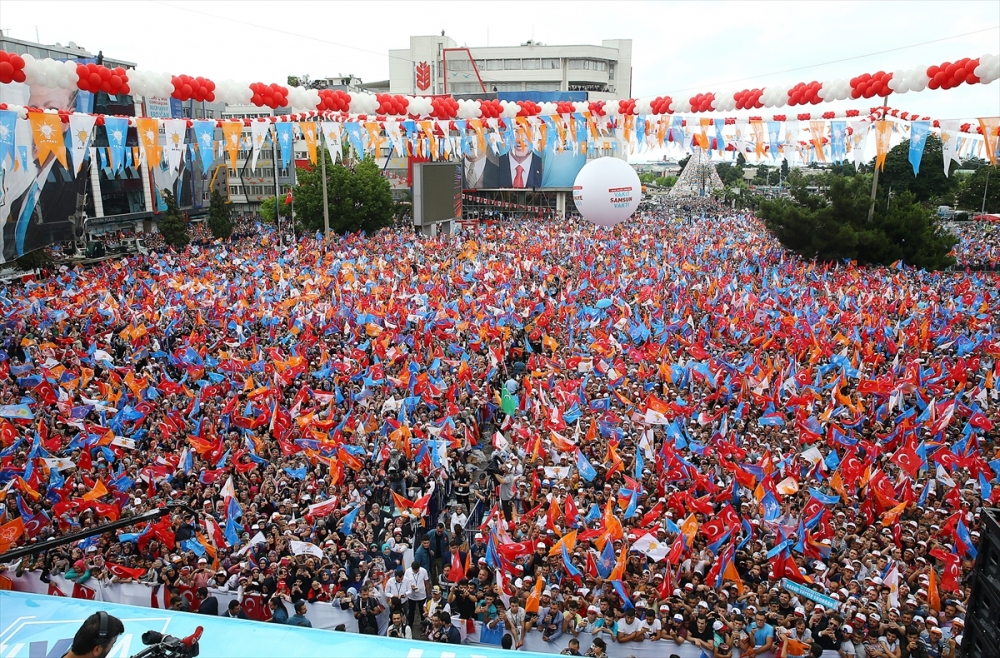 Cumhurbaşkanı Recep Tayyip Erdoğan’ın fotoğraflarla Samsun mitingi 4