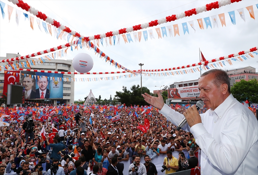 Cumhurbaşkanı Recep Tayyip Erdoğan’ın fotoğraflarla Samsun mitingi 5