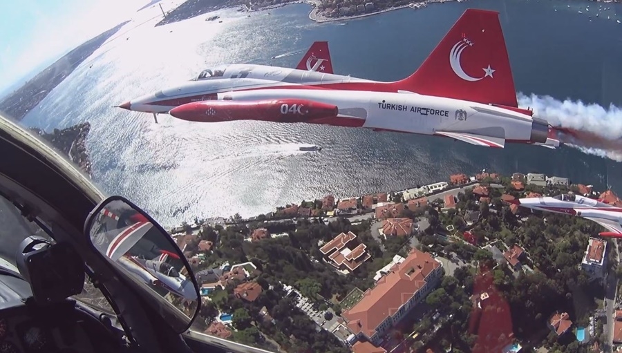 Türk Yıldızları'nın kokpitinden eşsiz İstanbul Boğazı 3