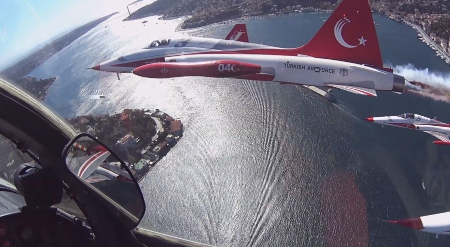 Türk Yıldızları'nın kokpitinden eşsiz İstanbul Boğazı 4