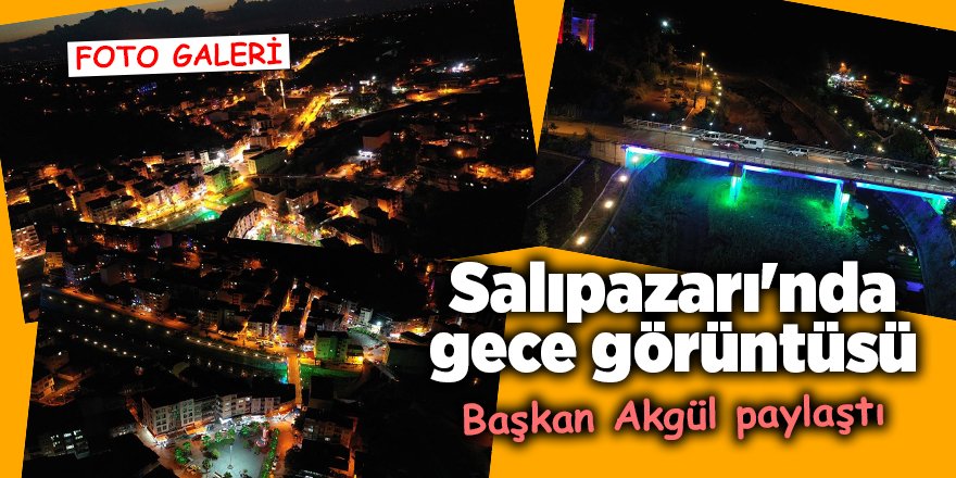 Salıpazarı'nda gece görüntüsü
