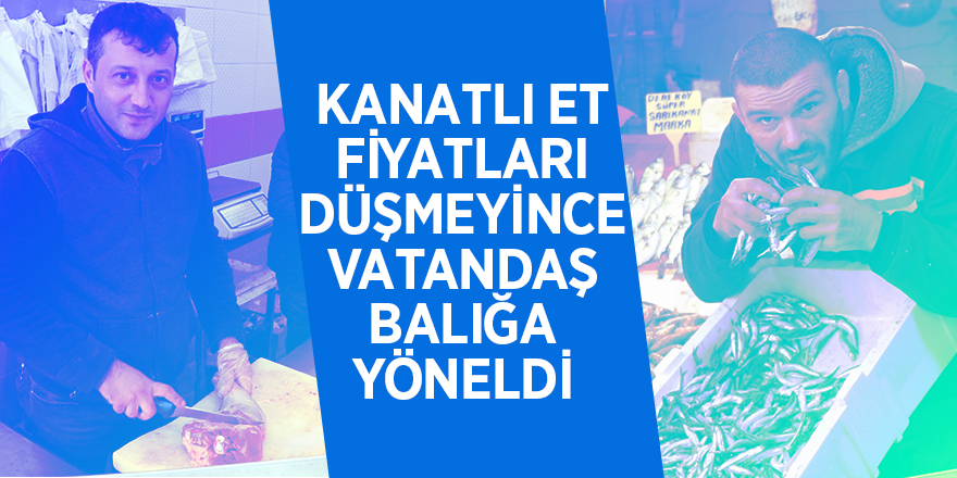 Kanatlı et fiyatları düşmeyince vatandaş balığa yöneldi 