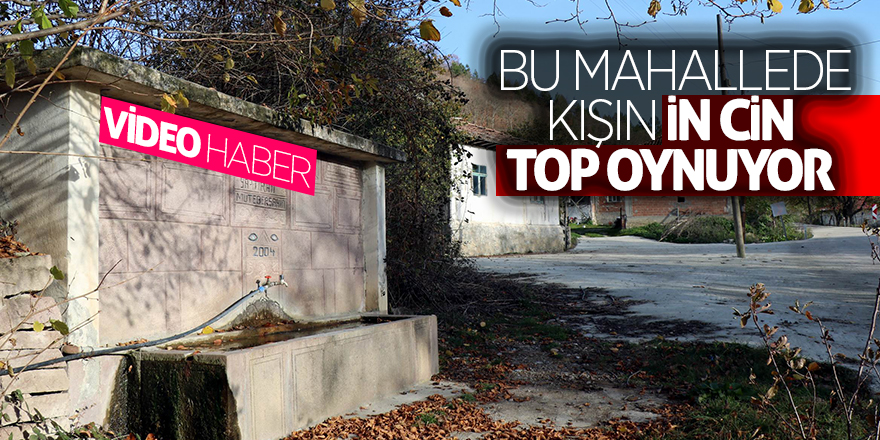 Bu mahallede kışın in cin top oynuyor 