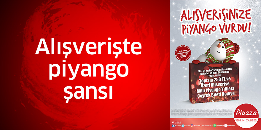 Alışverişte piyango şansı