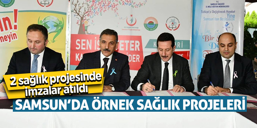 Samsun’da örnek sağlık projeleri 