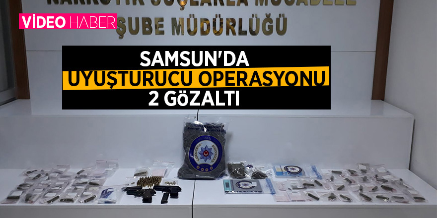 Samsun'da uyuşturucu operasyonu: 2 gözaltı 