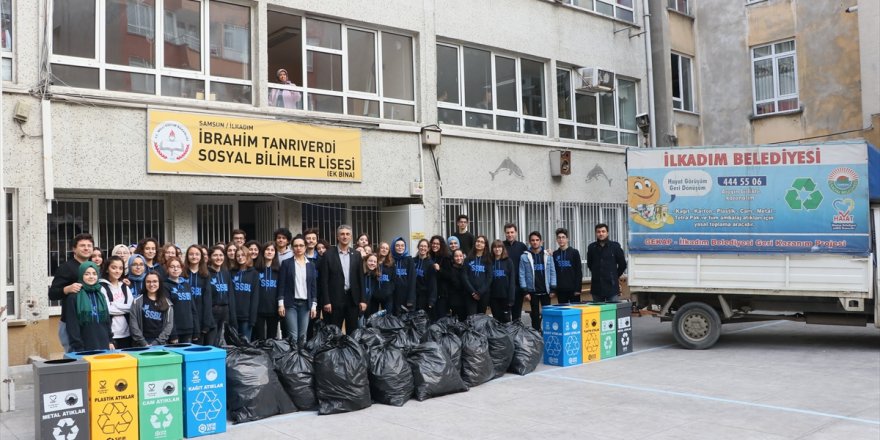 Lise öğrencilerinden Sıfır Atık projesine destek