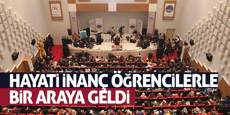 Hayati İnanç öğrencilerle bir araya geldi 