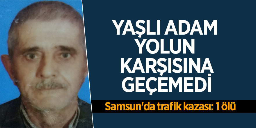 Yaşlı adam yolun karşısına geçemedi 