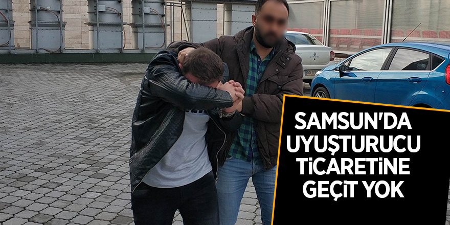 Samsun'da uyuşturucu ticaretine 2 gözaltı 