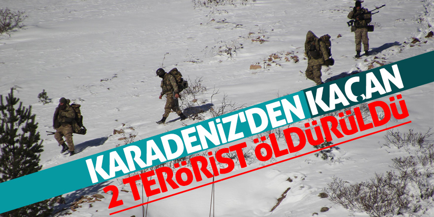 Karadeniz'den kaçan 2 terörist, Tunceli'de mağarada öldürüldü