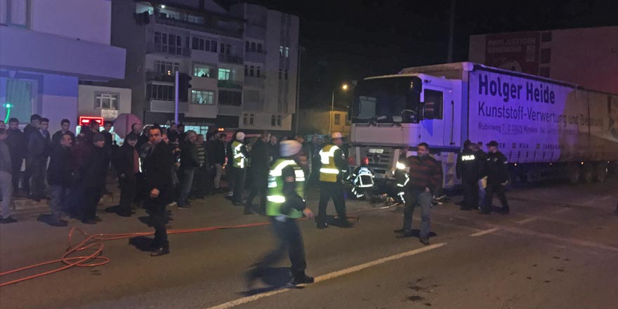 Ordu'da tır ile motosiklet çarpıştı: 1 ölü, 1 yaralı