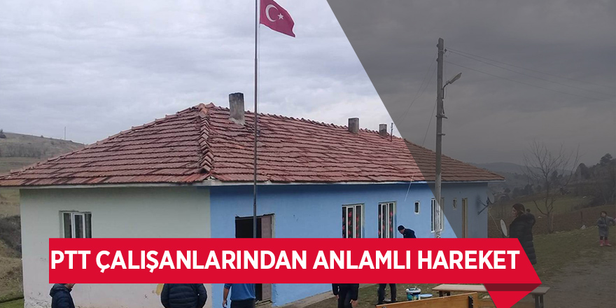 PTT çalışanlarından anlamlı hareket 