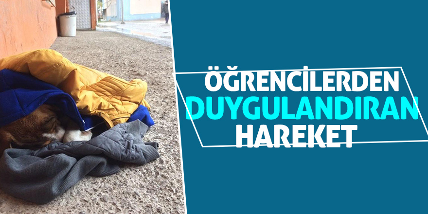 Öğrencilerden duygulandıran hareket  