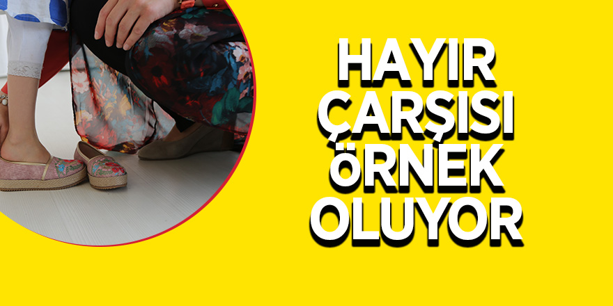 Hayır Çarşısı örnek oluyor 