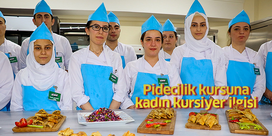 Pidecilik kursuna kadın kursiyer ilgisi