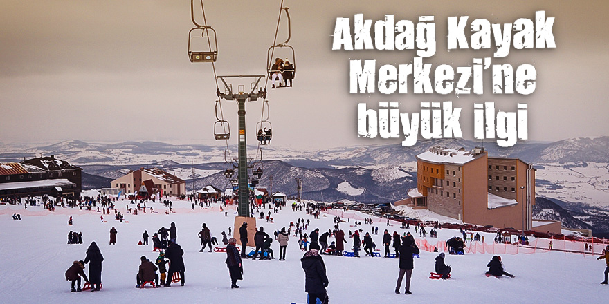 Akdağ Kayak Merkezi'nde yoğunluk