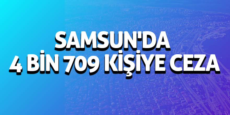 Samsun'da Kabahatler Kanunu'ndan 4 bin 709 kişiye ceza