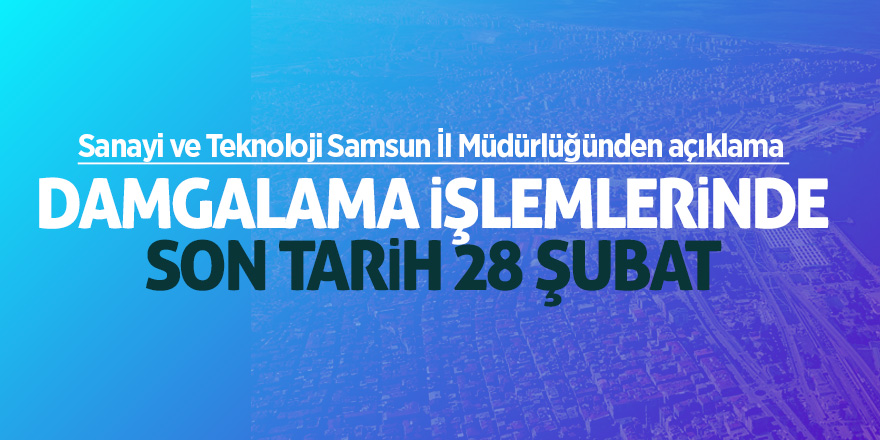 Sanayi ve Teknoloji Samsun İl Müdürlüğünden açıklama 