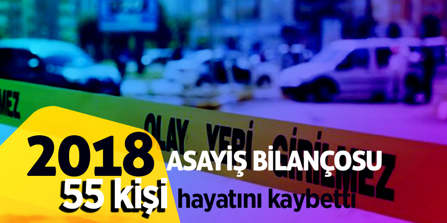 2018’de asayiş bilançosu  