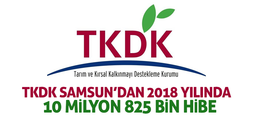 TKDK Samsun’dan 2018 yılında 10 milyon 825 bin hibe 