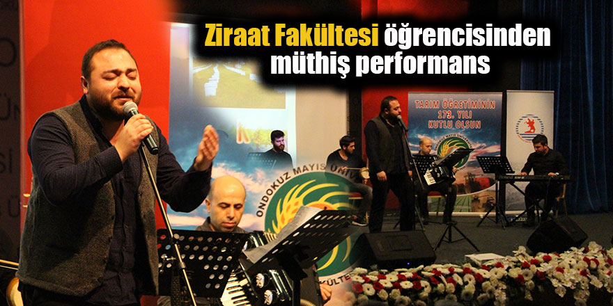 Ziraat Fakültesi öğrencisinden müthiş performans