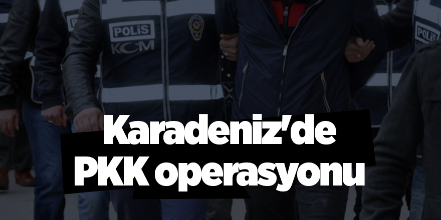 Karadeniz'de PKK operasyonu