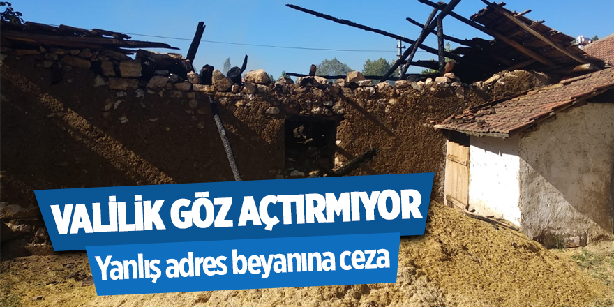 Yanlış adres beyanına ceza