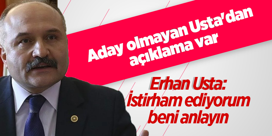 Aday olmayan Usta'dan açıklama var