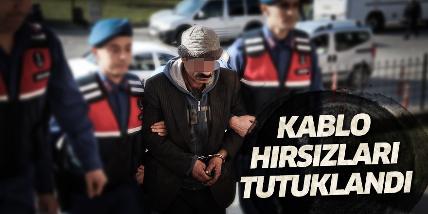 Samsun'da kablo hırsızları tutuklandı