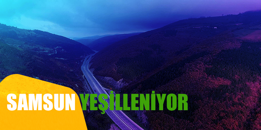 Samsun yeşilleniyor