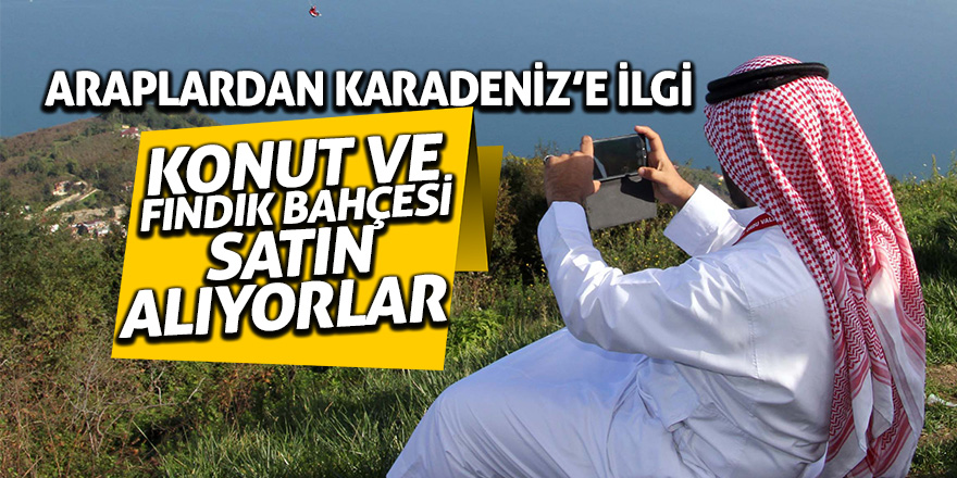 Araplardan Karadeniz’e ilgi 