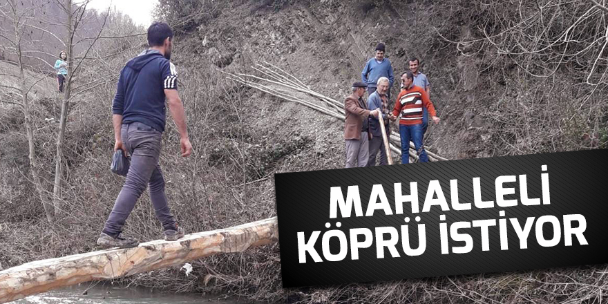 Mahalle sakinleri yıllardır köprü yapılmasını bekliyor