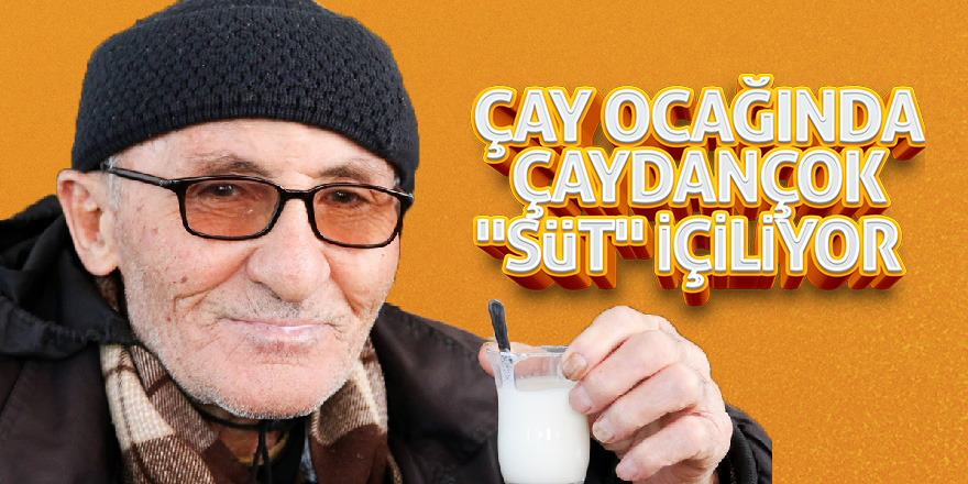 Çay ocağında çaydan çok "süt" içiliyor