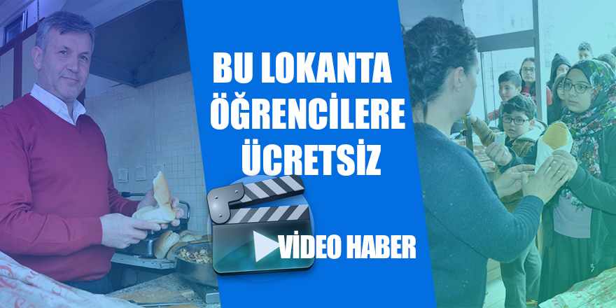 Bu lokantada öğrenciler para ödemiyor