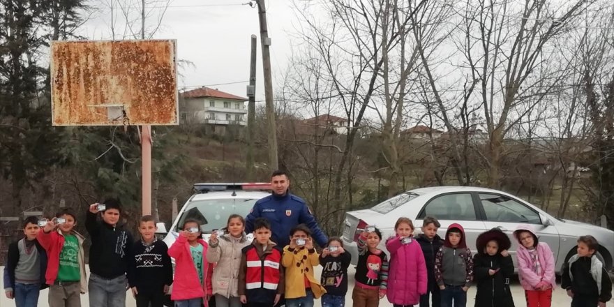 Kavak'ta öğrencilere trafik eğitimi