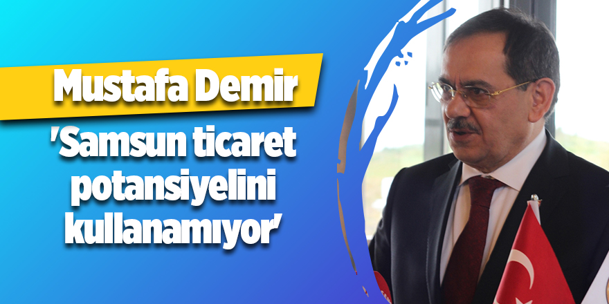 Demir: 'Samsun ticaret potansiyelini kullanamıyor'