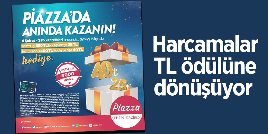 Harcamalar TL ödülüne dönüşüyor 