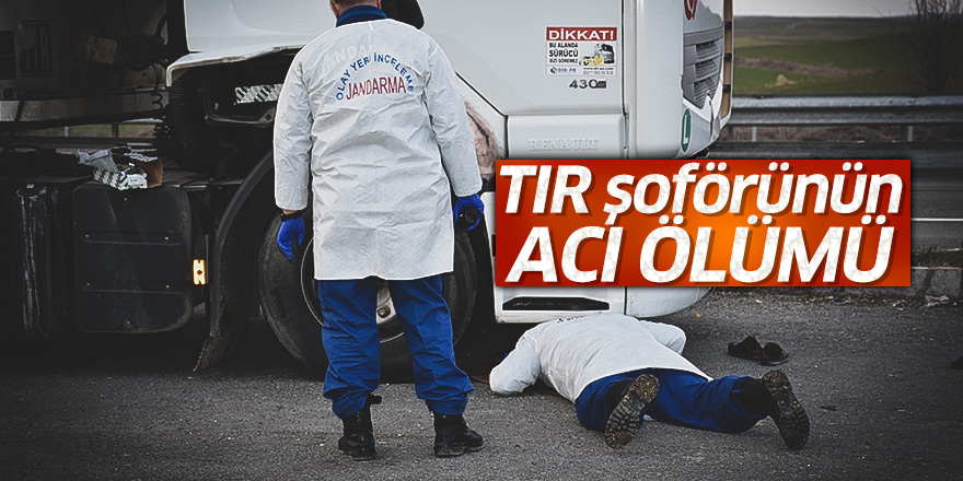 TIR şoförünün acı ölümü