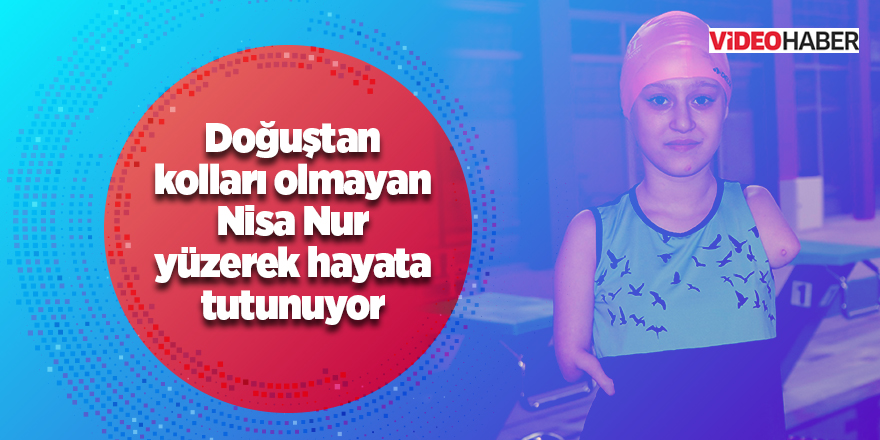 Nisa Nur, milli takımda yüzmek için çalışıyor