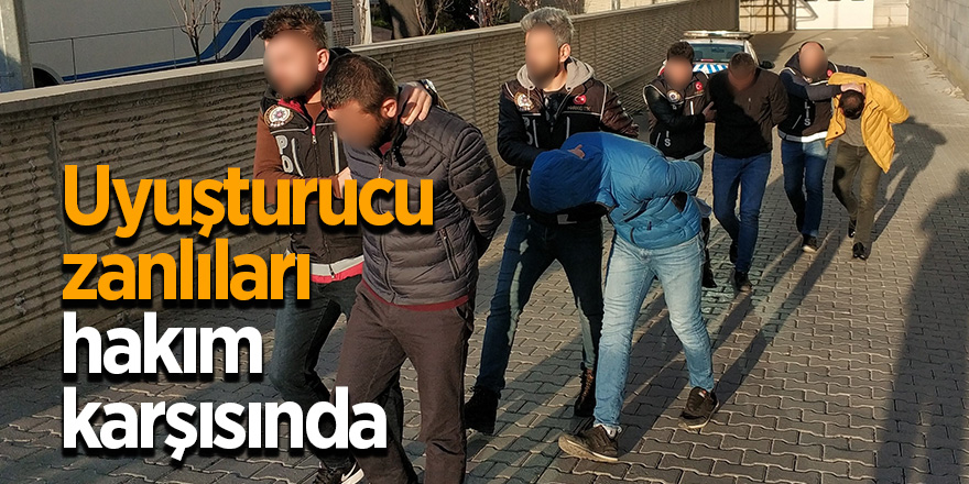 Samsun'da uyuşturucudan 5 kişi adliyeye sevk edildi 