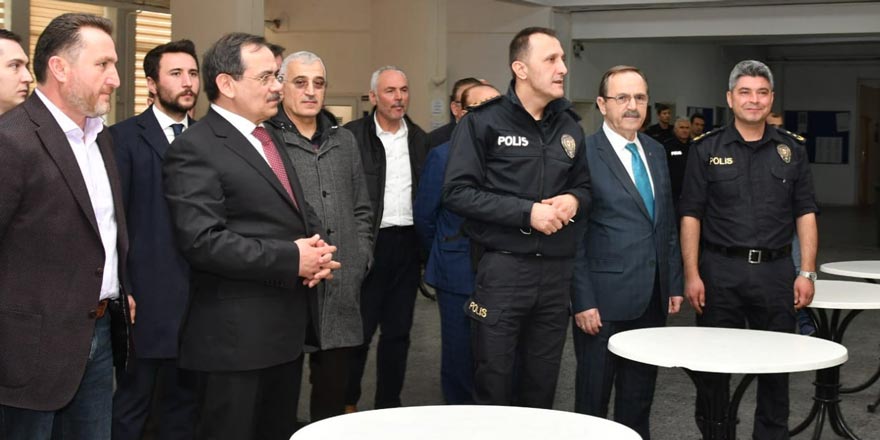 Cumhur İttifakı adayları polis okulunda