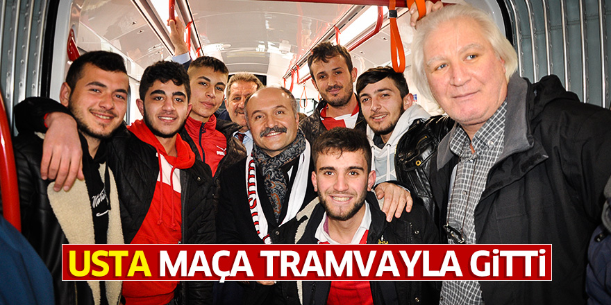 Usta maça tramvayla gitti