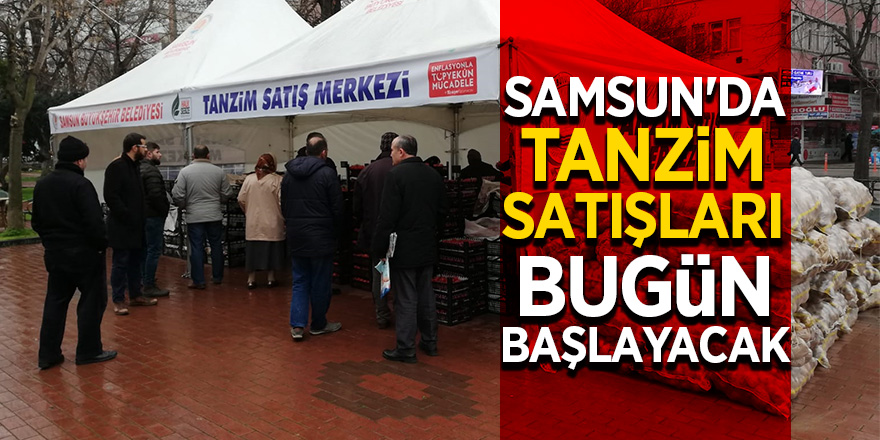 Samsunlulardan tanzim satışlarına yoğun ilgi