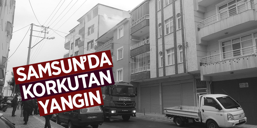 Samsun’da baca yangını korkuttu 