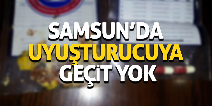 Samsun’da 2’si kadın 4 zanlı uyuşturucudan yakalandı 