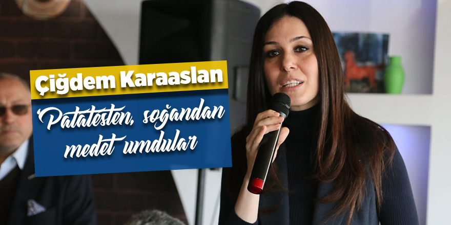 Karaaslan: Patatesten, soğandan medet umdular