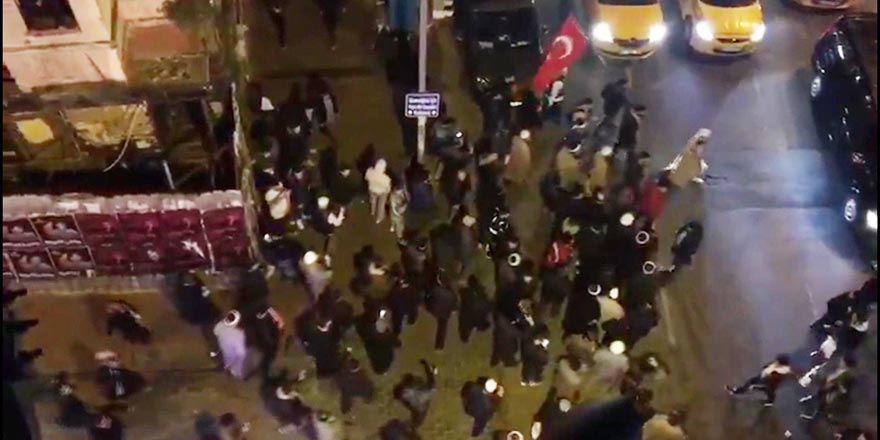 Taksim'de yürüyüş yapan gruba polis müdahalesi