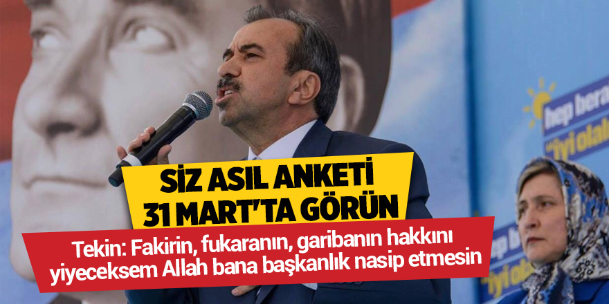 Siz asıl anketi 31 Mart'ta görün